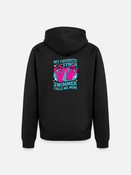 Synchronschwimmen Kunstschwimmen Wassersport - Unisex Premium Bio Zip Hoodie - Schwarz