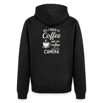 Will Bike pour la bière - Veste à capuche bio Premium Unisexe - noir - Dos - Nico (187cm)