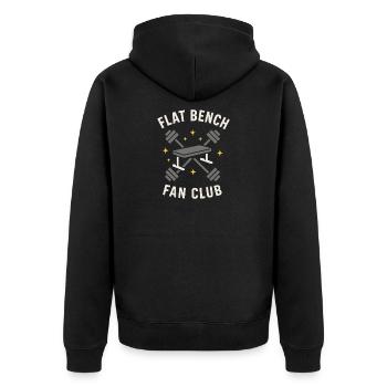 Développé couché Mememe Discover Me Bro Gym - Veste à capuche bio Premium Unisexe - noir - Dos - Nico (187cm)