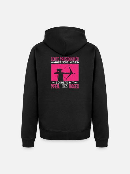 Archery Gifts Archer Archery - Unisex Premium Organic Zip Hoodie - black