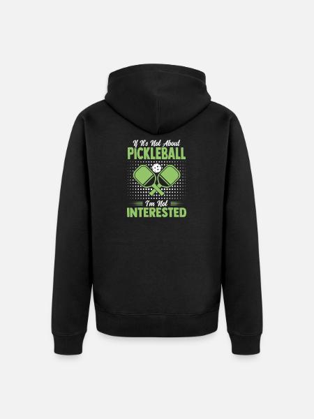 Pickleball Team Paddle Ball Player Gift - Unisex Premium Organic Zip Hoodie - black