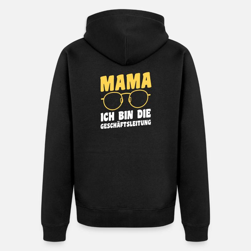 Papa Technicien Père - Veste à capuche bio Premium Unisexe - noir