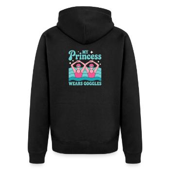 Natation synchronisée Natation artistique Sports nautiques - Veste à capuche bio Premium Unisexe - noir - Dos - Nico (187cm)