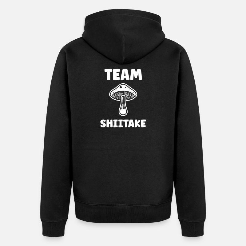Champignon Team Shiitake - Veste à capuche bio Premium Unisexe - noir
