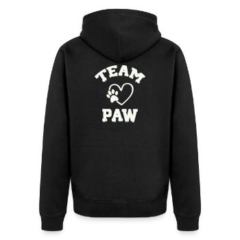 Équipe Paw Pfote - Veste à capuche bio Premium Unisexe - noir - Dos - Nico (187cm)