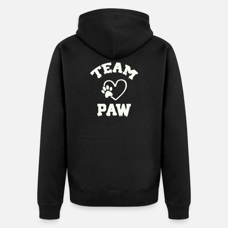 Équipe Paw Pfote - Veste à capuche bio Premium Unisexe - noir