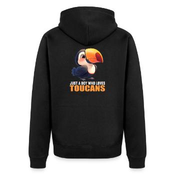 Toucans Toucan - Veste à capuche bio Premium Unisexe - noir - Dos - Nico (187cm)