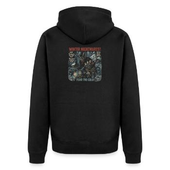 Cauchemars d’hiver Krampus Affiche de film Halloween - Veste à capuche bio Premium Unisexe - noir - Dos - Nico (187cm)