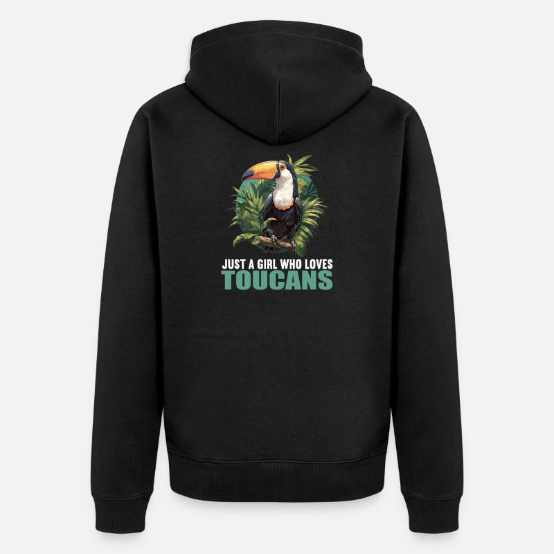 Toucans Toucan - Veste à capuche bio Premium Unisexe - noir