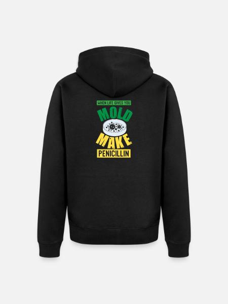 Biologielehrer Biologe Mikrobiologie Biologe - Premium økologisk unisex-hættejakke - sort