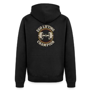 Drôle de développé couché Meme Spot Me Bro Powerlifting - Veste à capuche bio Premium Unisexe - noir - Dos - Nico (187cm)