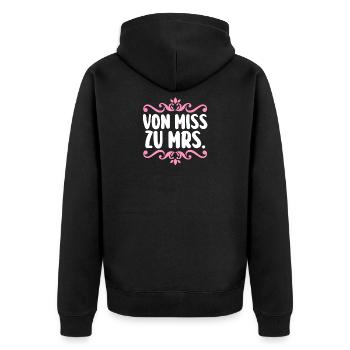 Enterrement de vie de garçon Équipe Mariée Enterrement de vie de jeune fille - Veste à capuche bio Premium Unisexe - noir - Dos - Nico (187cm)