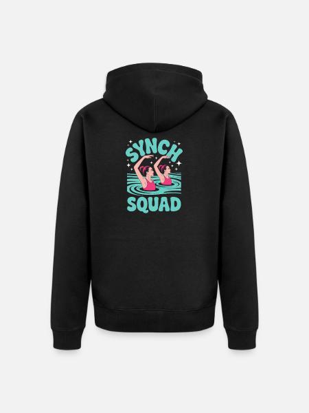 Synchronschwimmen Kunstschwimmen Wassersport - Unisex Premium Bio Zip Hoodie - Schwarz