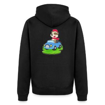 Voiture Meerkat - Veste à capuche bio Premium Unisexe - noir - Dos - Nico (187cm)