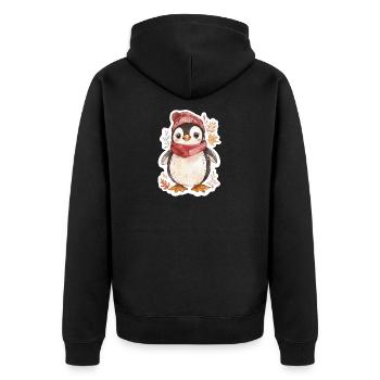 Pingouin - Veste à capuche bio Premium Unisexe - noir - Dos - Nico (187cm)