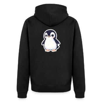 Pingouin - Veste à capuche bio Premium Unisexe - noir - Dos - Nico (187cm)