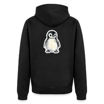 Pingouin - Veste à capuche bio Premium Unisexe - noir - Dos - Nico (187cm)