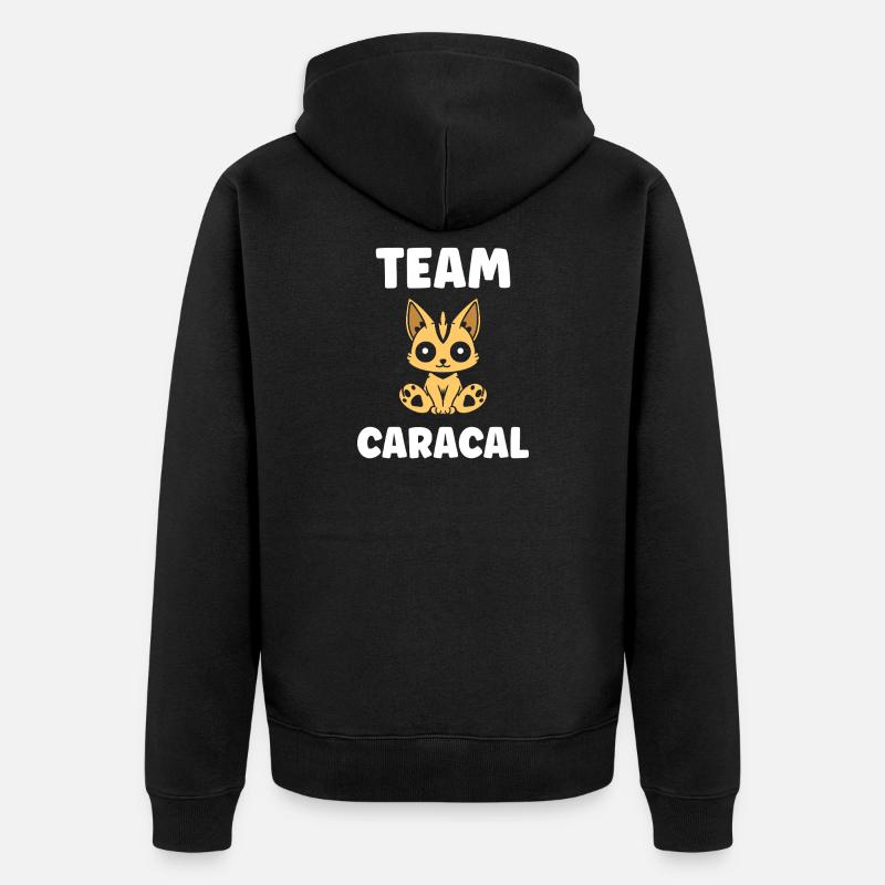 Équipe Caracal Mascot Tee - Veste à capuche bio Premium Unisexe - noir