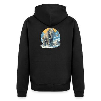Mammouths Mammouth - Veste à capuche bio Premium Unisexe - noir - Dos - Nico (187cm)