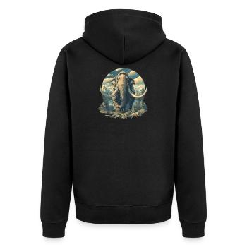 Mammouths Mammouth - Veste à capuche bio Premium Unisexe - noir - Dos - Nico (187cm)