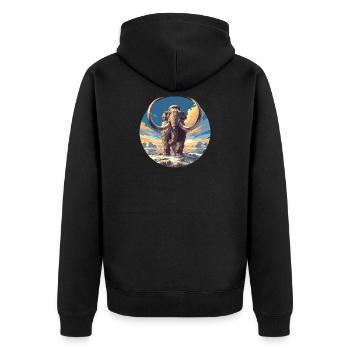 Mammouths Mammouth - Veste à capuche bio Premium Unisexe - noir - Dos - Nico (187cm)