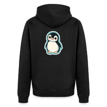 Pingouin - Veste à capuche bio Premium Unisexe - noir - Dos - Nico (187cm)