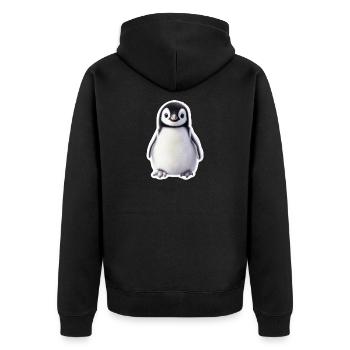 Pingouin - Veste à capuche bio Premium Unisexe - noir - Dos - Nico (187cm)