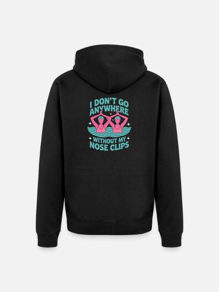 Synchronschwimmen Kunstschwimmen Wassersport - Unisex Premium Bio Zip Hoodie - Schwarz