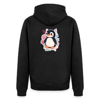 Pingouin - Veste à capuche bio Premium Unisexe - noir - Dos - Nico (187cm)