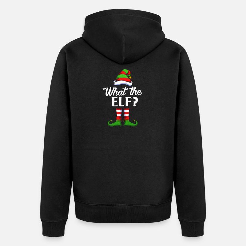 Elfe Elf Cadeau de Noël - Veste à capuche bio Premium Unisexe - noir