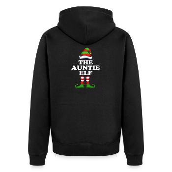 Tante Elf Elf Cadeau de Noël - Veste à capuche bio Premium Unisexe - noir - Dos - Nico (187cm)