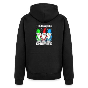 Gnome Bart - Veste à capuche bio Premium Unisexe - noir - Dos - Nico (187cm)