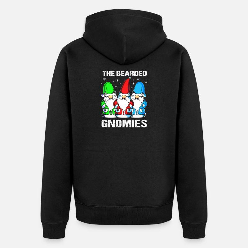 Gnome Bart - Veste à capuche bio Premium Unisexe - noir