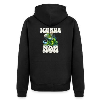 iguane - Veste à capuche bio Premium Unisexe - noir - Dos - Nico (187cm)