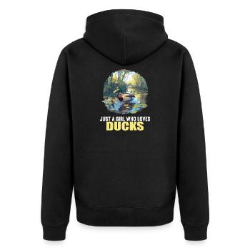 Canards Canard - Veste à capuche bio Premium Unisexe - noir - Dos - Nico (187cm)