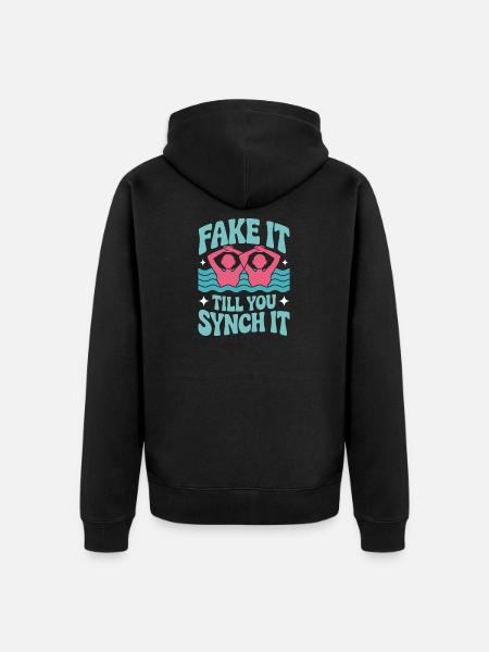 Synchronschwimmen Kunstschwimmen Wassersport - Unisex Premium Bio Zip Hoodie - Schwarz