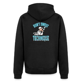 Ne vous inquiétez pas de la technique Rap Maîtrise lyrique - Veste à capuche bio Premium Unisexe - noir - Dos - Nico (187cm)