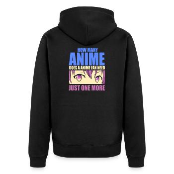 Anime Manga Otaku Kawaii Japon Cosplay Bande dessinée - Veste à capuche bio Premium Unisexe - noir - Dos - Nico (187cm)