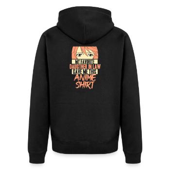 Anime Manga Otaku Kawaii Japon Cosplay Bande dessinée - Veste à capuche bio Premium Unisexe - noir - Dos - Nico (187cm)