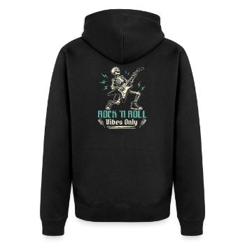 Ambiance Rock 'N Roll uniquement Musique de guitare de groupe de rock - Veste à capuche bio Premium Unisexe - noir - Dos - Nico (187cm)