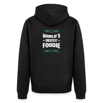 Le meilleur gastronome du monde - Veste à capuche bio Premium Unisexe - noir - Dos - Nico (187cm)