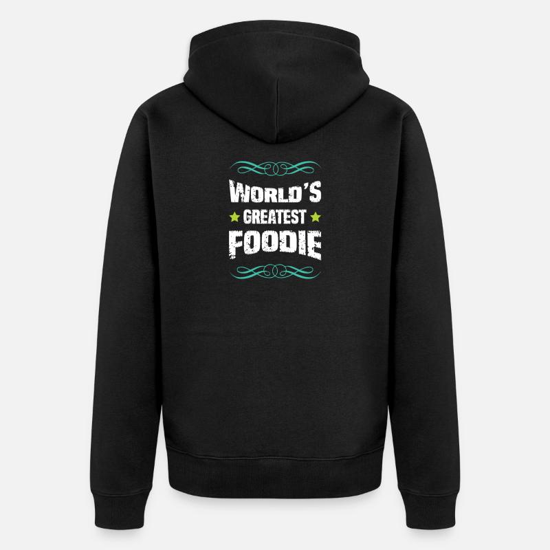 Le meilleur gastronome du monde - Veste à capuche bio Premium Unisexe - noir