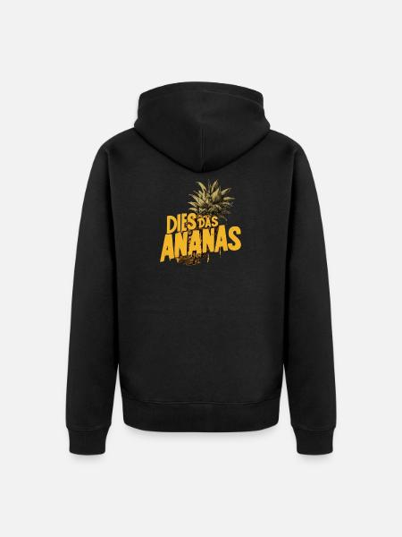 THIS THE PINEAPPLE – Funny Saying Pineapple - Unisex Premium Organic Zip Hoodie - black