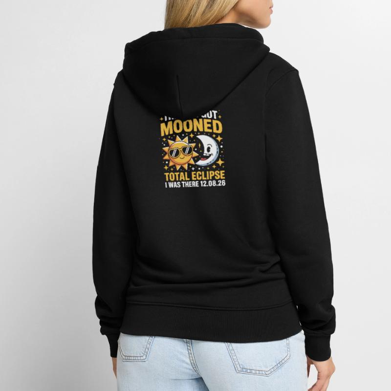 Sun Moon Total Eclipse Saying Unisex Premium Organic Zip Hoodie