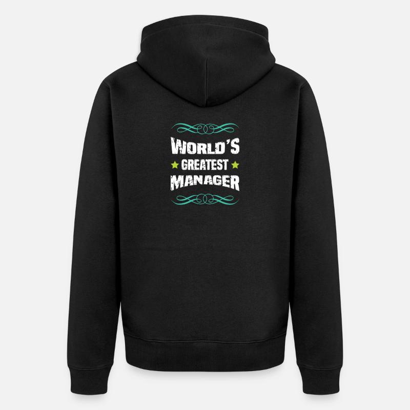 Meilleur manager au monde - Veste à capuche bio Premium Unisexe - noir