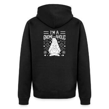Costume de Gnome Hommes Je ́suis Un Gnome-Aholic Gnome - Veste à capuche bio Premium Unisexe - noir - Dos - Nico (187cm)