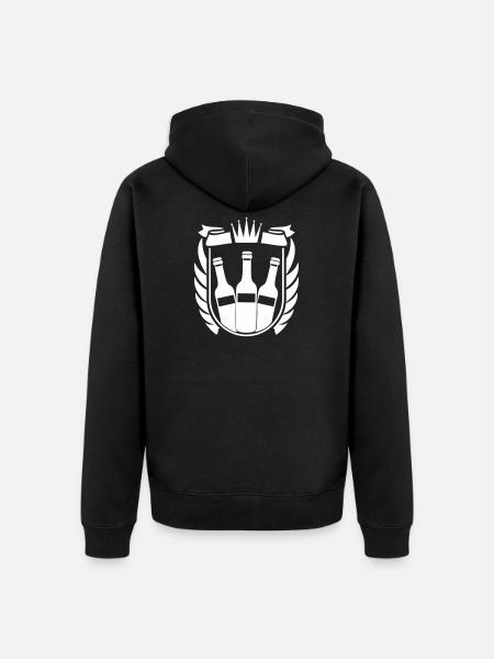 Bier Wappen - Unisex Premium Bio Zip Hoodie - Schwarz