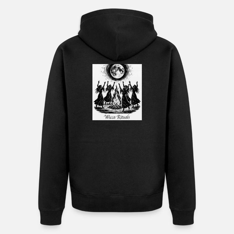 Wicca Rituals - Veste à capuche bio Premium Unisexe - noir