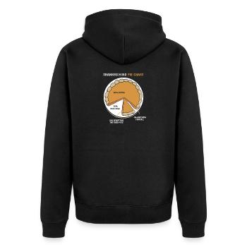 Thanksgiving Père Papa Grand-père Papy - Veste à capuche bio Premium Unisexe - noir - Dos - Nico (187cm)