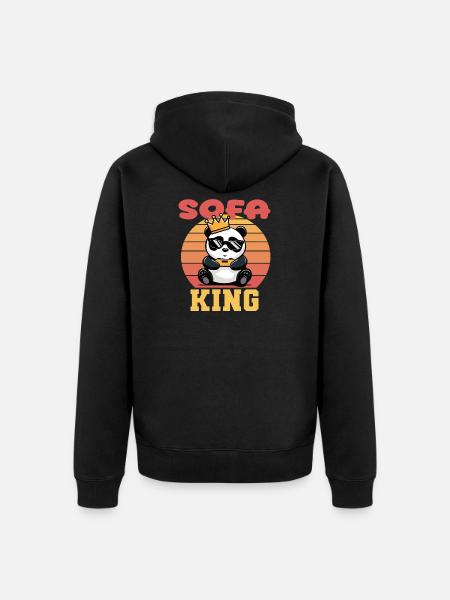 Gaming Sofa King - Unisex Premium Organic Zip Hoodie - black